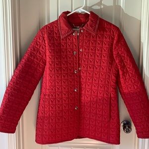 Red Michael Kors coat